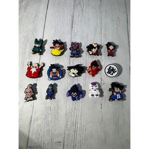Dragon Ball Z Anime Character Shoe Charms Croc Jibbitz Lot of 15